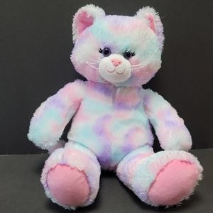 Build A Bear - Pastel Swirls Stuffed Kitty plush